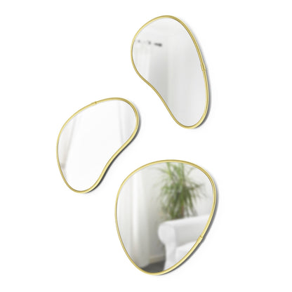 Hubba Pebble Wall Mirrors, Set of 3