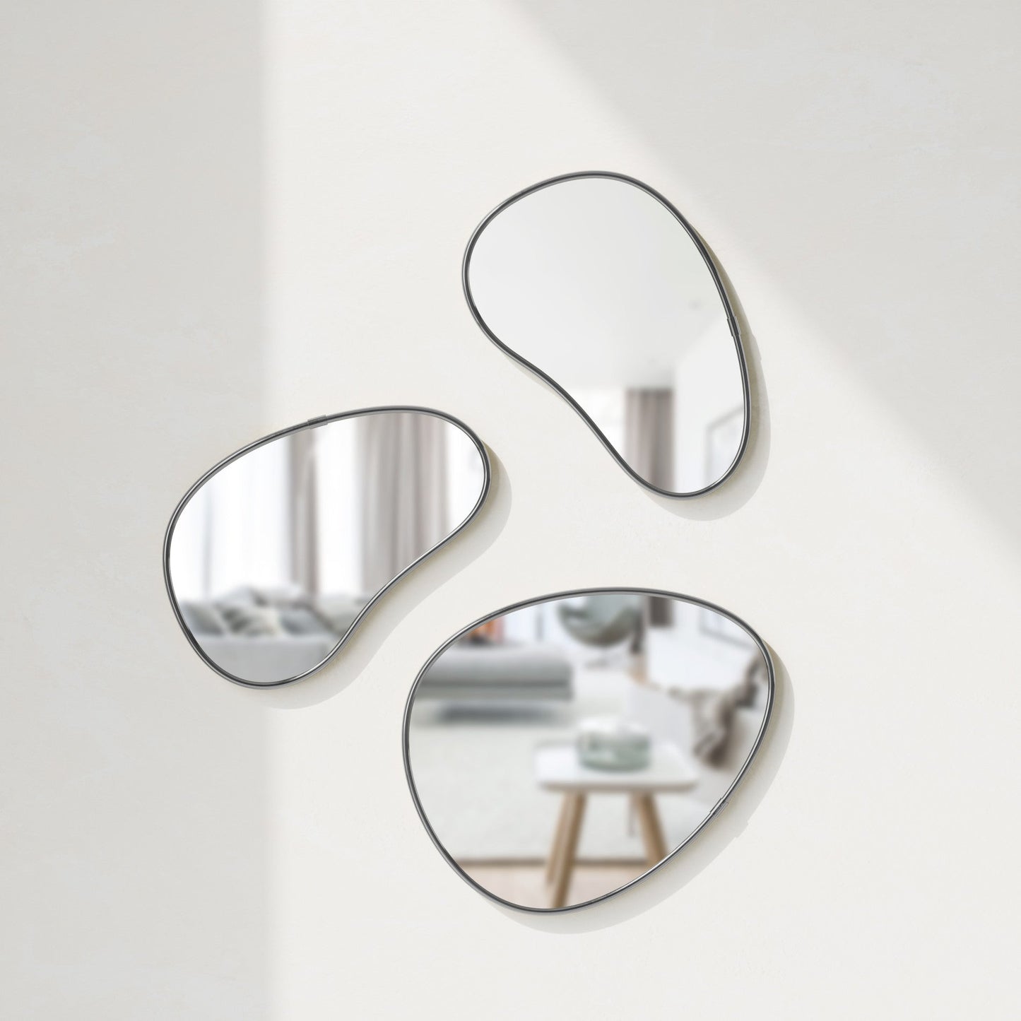 Hubba Pebble Wall Mirrors, Set of 3
