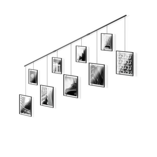 Exhibit Wall Picture Frames, Set of 9